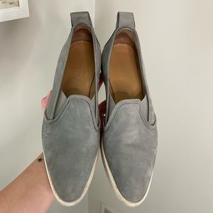 Everlane Gray Nubuck Street Shoes in Gray with Almond Toe